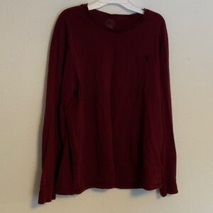 Polo by Ralph Lauren Maroon Long Sleeve Shirt